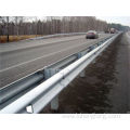 Galvanized Guardrails On Highway